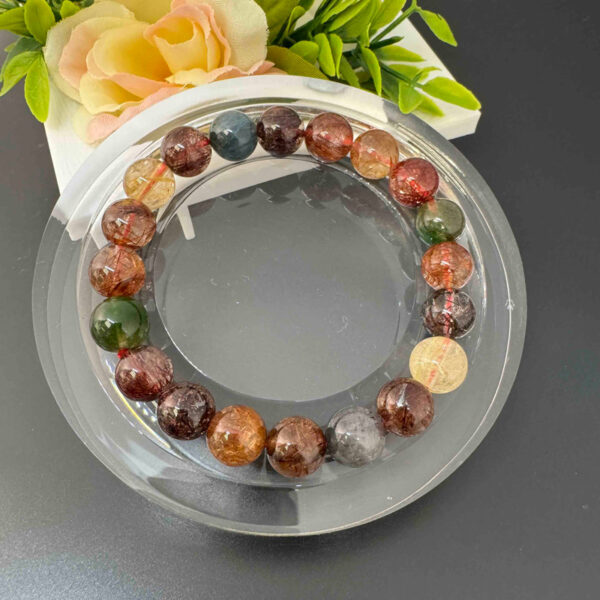 彩髮晶（Mixed Rutilated Quartz ) 10mm / MR2504056