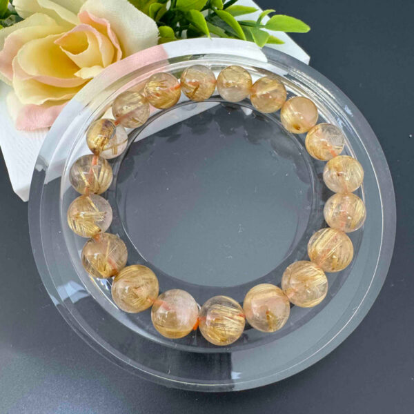 金髮晶（Golden Rutilated Quartz） 10.5mm / GR2504051