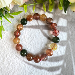 彩髮晶 ( Mixed Rutilated Quartz ) 9.5mm / MR2504057