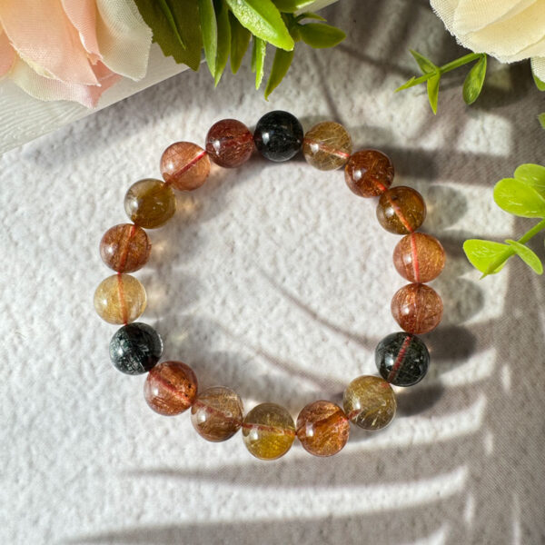 彩髮晶 ( Mixed Rutilated Quartz ) 12mm / MR2504059